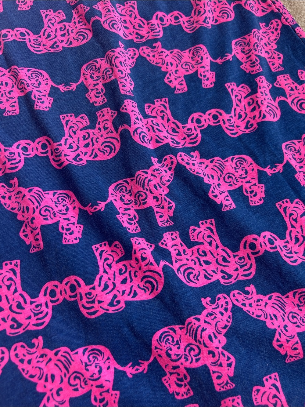 NWOT Lilly Pulitzer Blue and Pink Long Sleeve Shift Dress - Picture 3 of 4